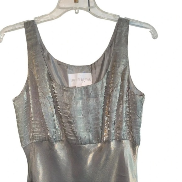 Vintage David’s Bridal y2k sage green Maxi gown Special occasion Party Dress - Picture 6 of 8